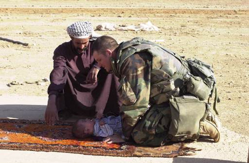 Photo of baby in Iraq