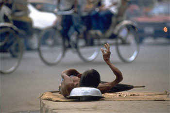 An HIV-person in Bangladesh.