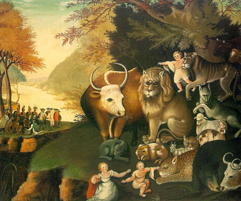 The Peaceable Kingdom (1826) by Edward Hicks.