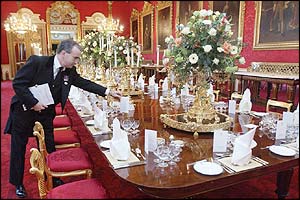 Elegant dining table.