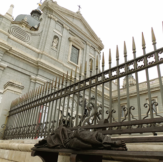 Homeless Jesus in Madrid..