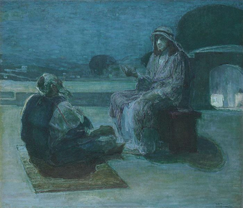 Henry Ossawa Tanner, Nicodemus Coming to Christ.