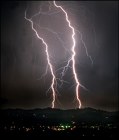 Double lightning strike.