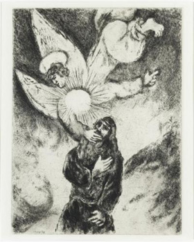 Marc Chagall, etching of Jeremiah.