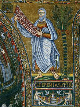 Mosaic of Jeremiah,&nbsp;1140-43, Santa Maria in Trastevere, Rome.
