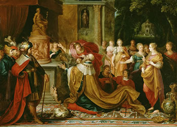 Solomon's idolatry,  	Frans Francken II, Flemish, 1622.