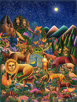 John August Swanson (American, 1938–), Peaceable Kingdom, 