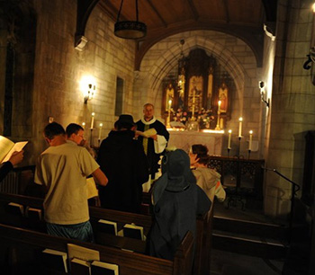 The Vigil of All Hallows' being celebrated at St. George's Episcopal Church in Ardmore, PA on All Hallows Eve.